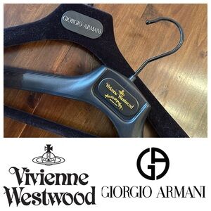 Giorgio Armani & Vivienne Westwood Brand Hangers